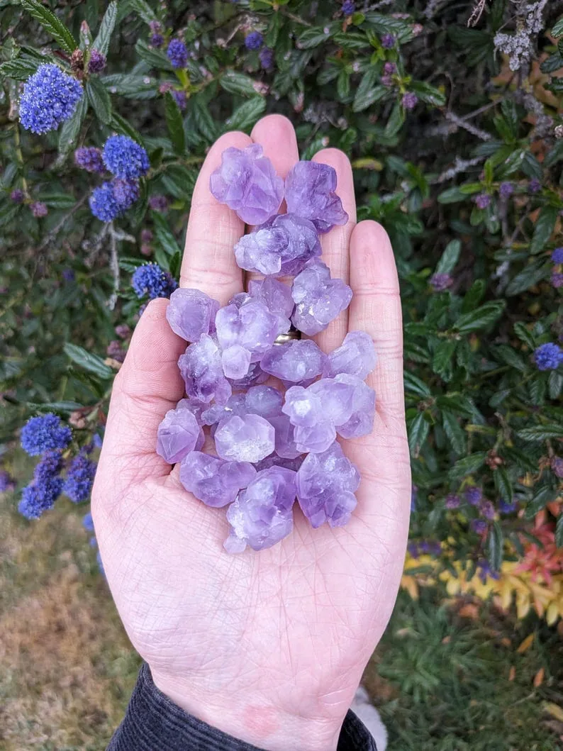 Mini Amethyst Druzy Clusters