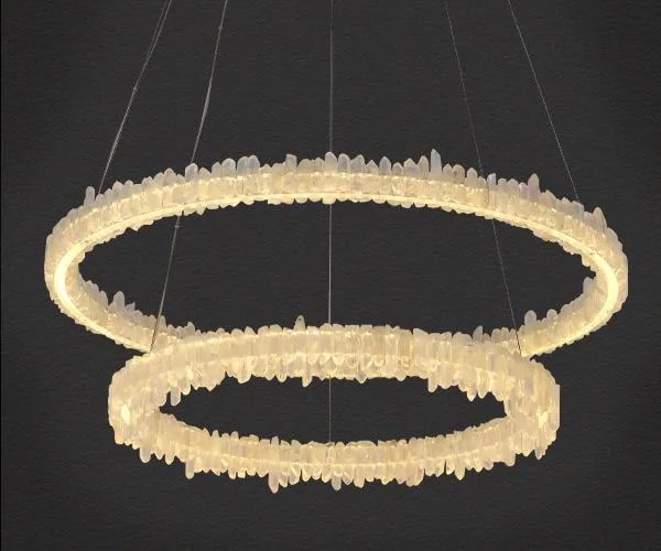 Thousand Crystal Points Round Chandelier