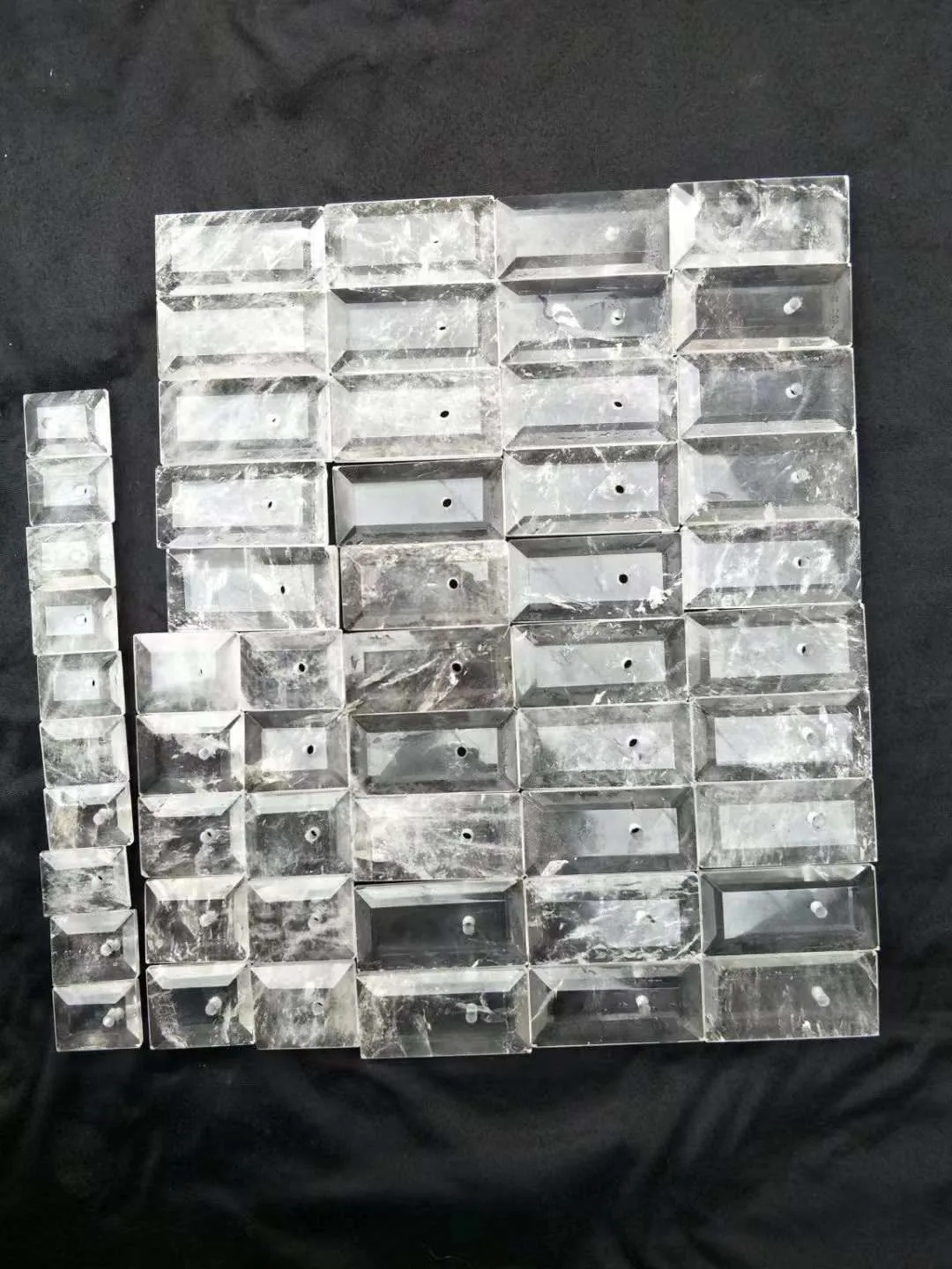 Slabs cut and polished, ready to set