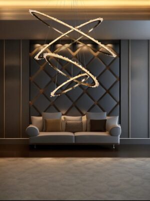 Rustic Natural Crystal Chandelier