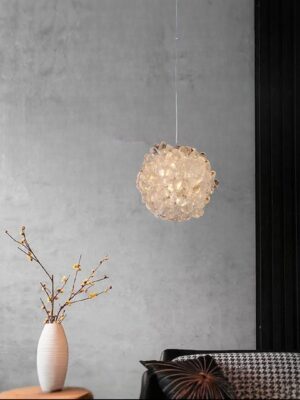 Clear Quartz Points Hanging Rock Light