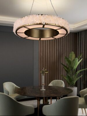 Polished Clear Quartz Chandelier