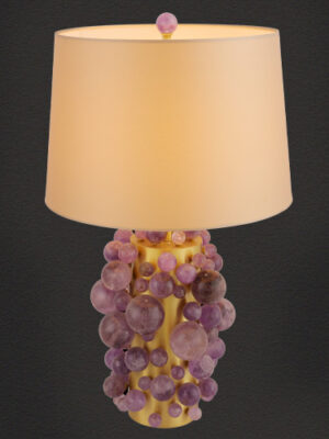 Amethyst Sphere Crystal Table Lamp