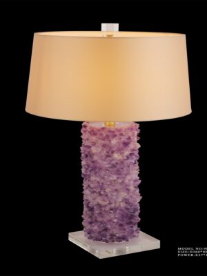 Amethyst Clusters Table Lamp