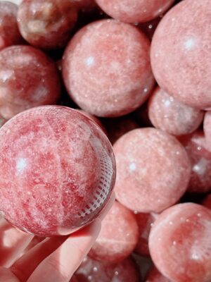 Strawberry Quartz Crystal Sphere
