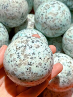 Kiwi Jasper Crystal Sphere