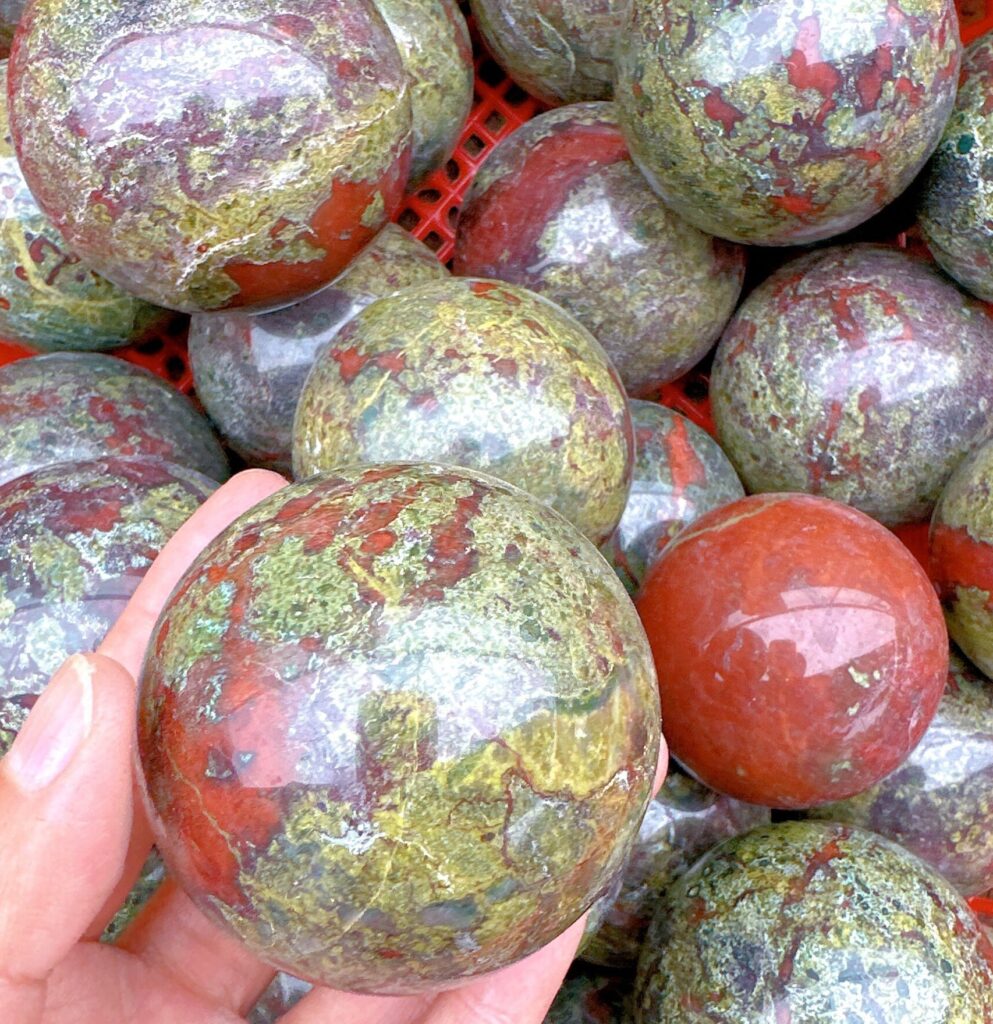 Dragon Bloodstone Crystal Sphere