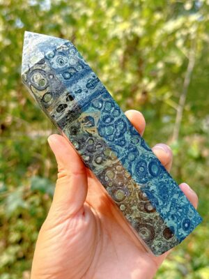 Kambaba Jasper Crystal Obelisk Tower