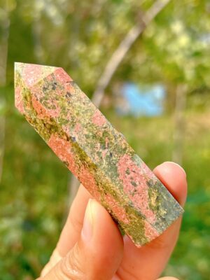 Unakite Crystal Obelisk Tower