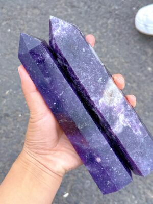 Lepidolite Crystal Obelisk Tower