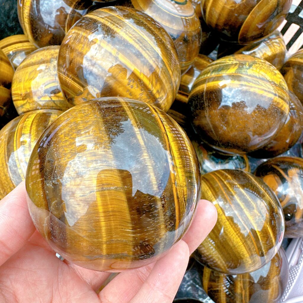 Golden Tigers Eye Crystal Sphere