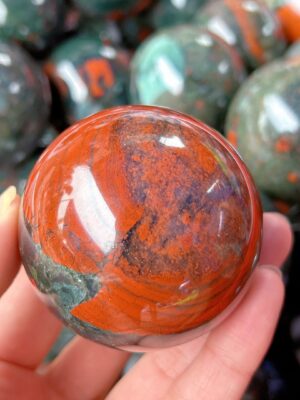 Bloodstone Crystal Sphere