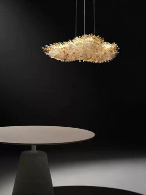 Clear Quartz Hanging Cloud Lamp