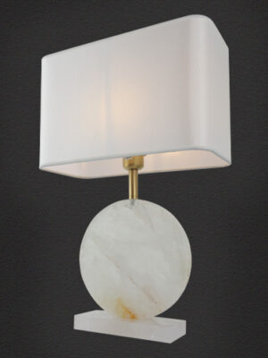 Clear Quartz Bedside Table Lamp