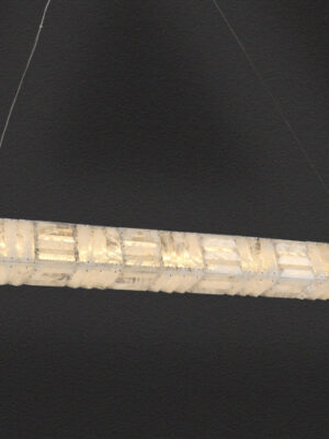 Rustic Clear Quartz Slab Hanging Lamp