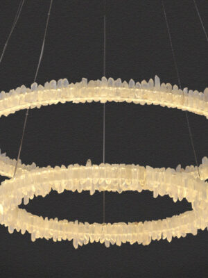 Thousand Crystal Points Round Chandelier