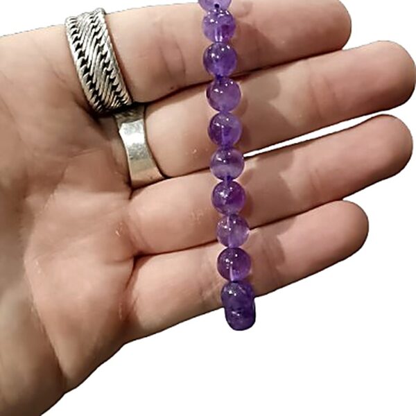Amethyst 8mm bead bracelet