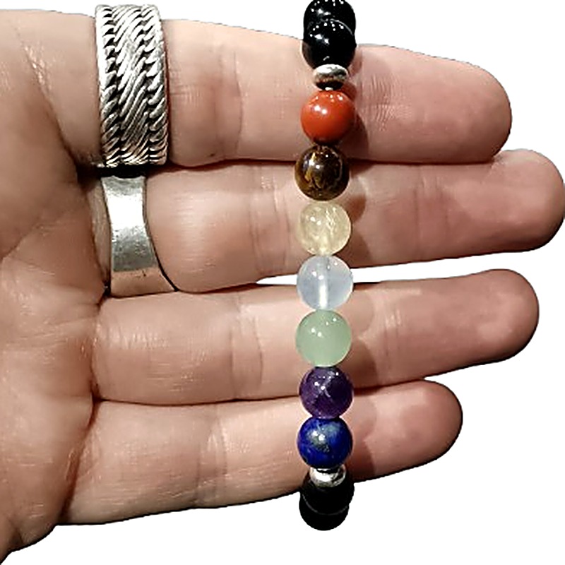 Chakra · Silver Beads 8mm bead bracelet