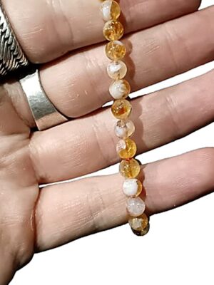 8mm Crystal bead bracelets · Citrine