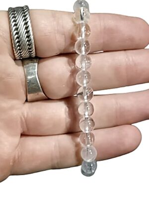 8mm Crystal bead bracelets · Clear quartz
