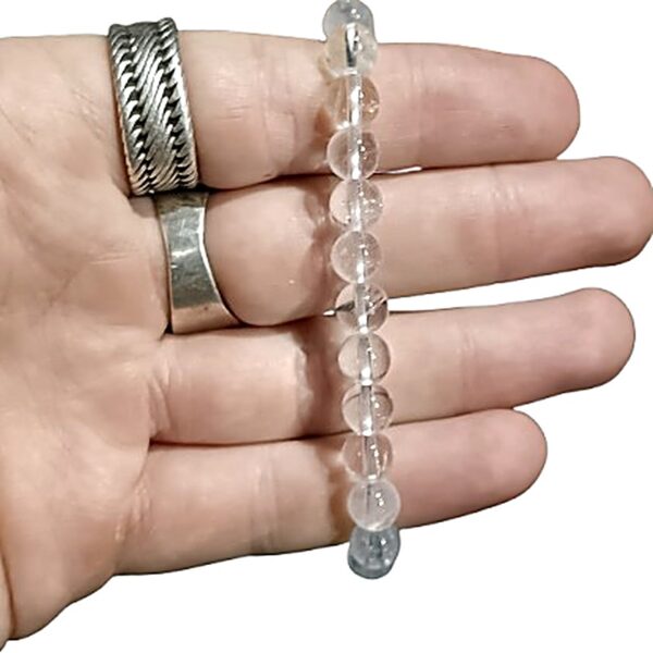 Clear Quartz 8mm bead bracelet