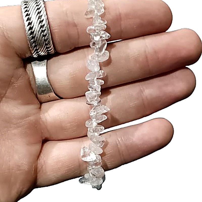 Clear Quartz chip bracelet