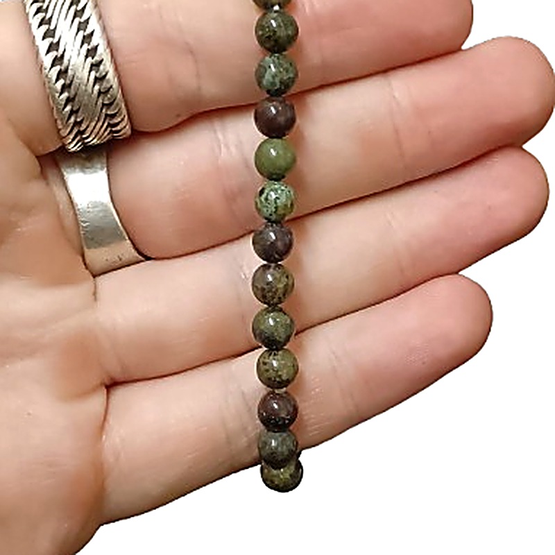Dragons Blood Jasper 6mm bead bracelet