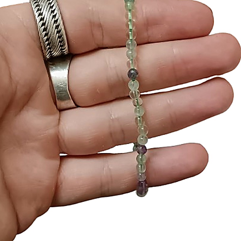 Green Fluorite 4mm bead bracelet