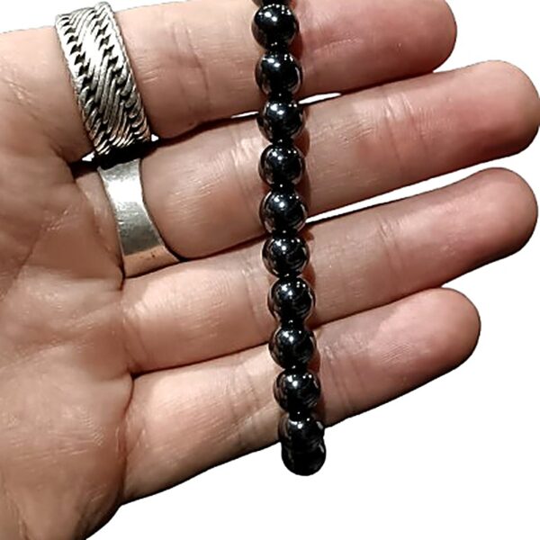 Hematite 8mm bead bracelet