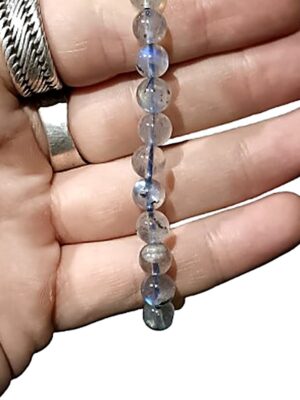 Hq Labradorite 8mm Bead Bracelet
