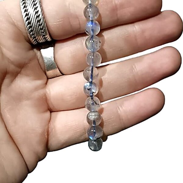 Hq Labradorite 8mm bead bracelet