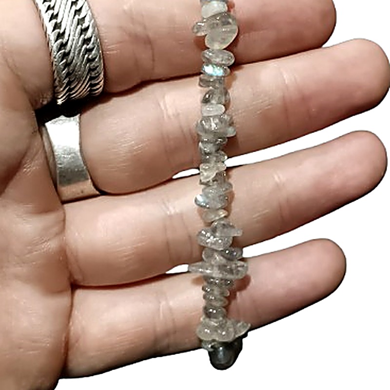 Labradorite chip bracelet
