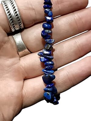 Crystal chip bracelets · Lapis lazuli