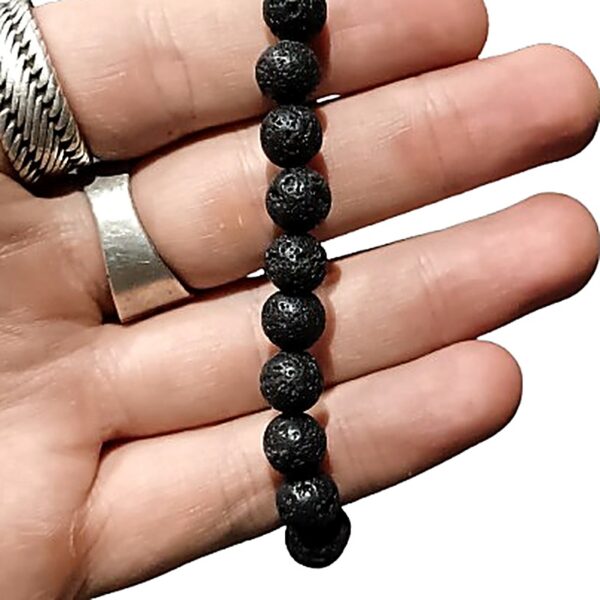 Lava Stone 8mm bead bracelet