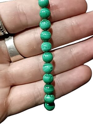 8mm Crystal bead bracelets · Malachite