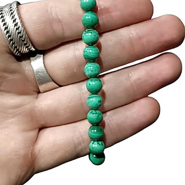 Malachite 8mm bead bracelet