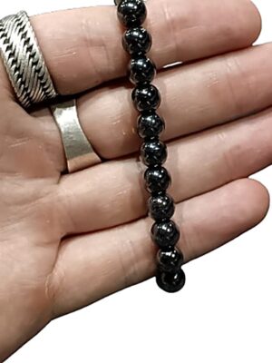 8mm Crystal bead bracelets · Obsidian