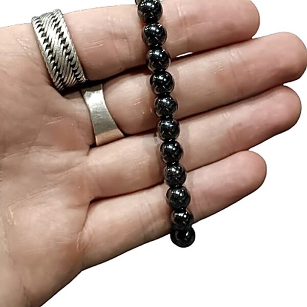 Obsidian 8mm bead bracelet
