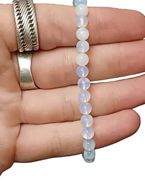 6mm Crystal bead bracelets · Opalite