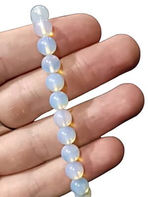 8mm Crystal bead bracelets · Opalite
