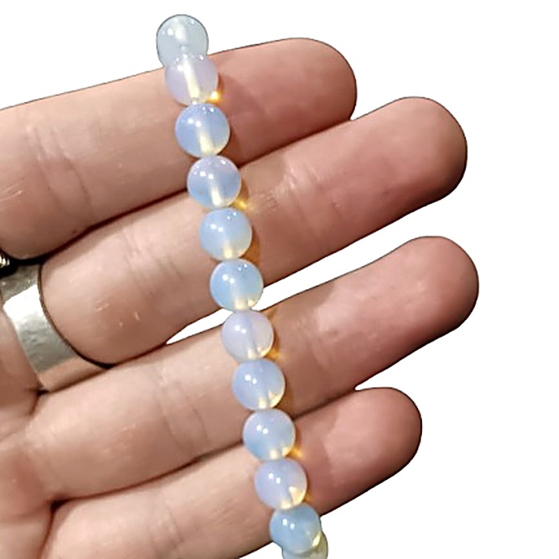 Opalite 8mm bead bracelet