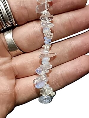 Crystal chip bracelets · Opalite