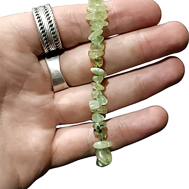 Peridot chip bracelet