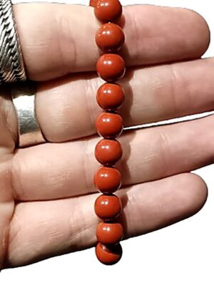 8mm Crystal bead bracelets · Red Jasper