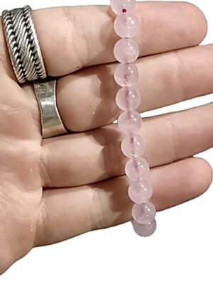8mm Crystal bead bracelets · Rose quartz