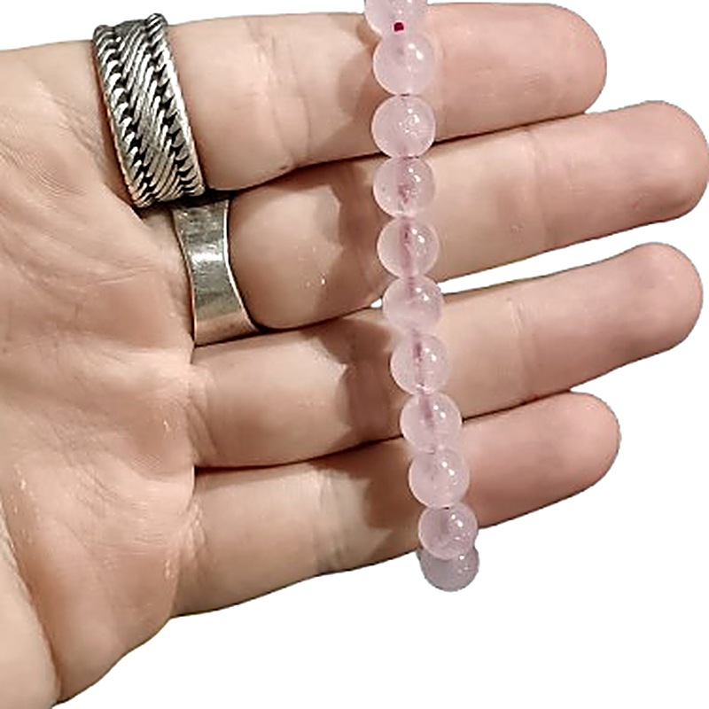 Rose Quartz 8mm bead bracelet