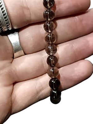 8mm Crystal bead bracelets · Smoky quartz