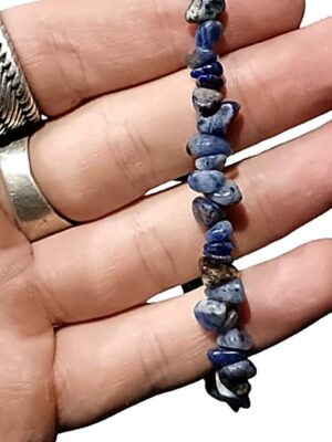 Crystal chip bracelets · Sodalite
