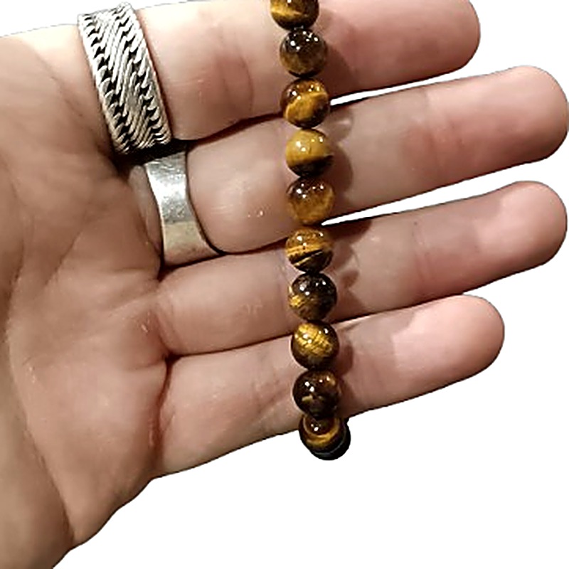 Tiger's Eye (Gold) 8mm bead bracelet