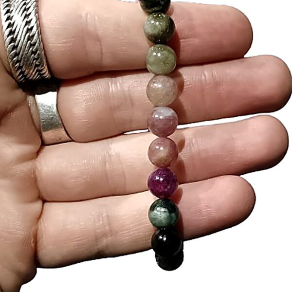 Tourmaline (Multicolor) 8mm bead bracelet